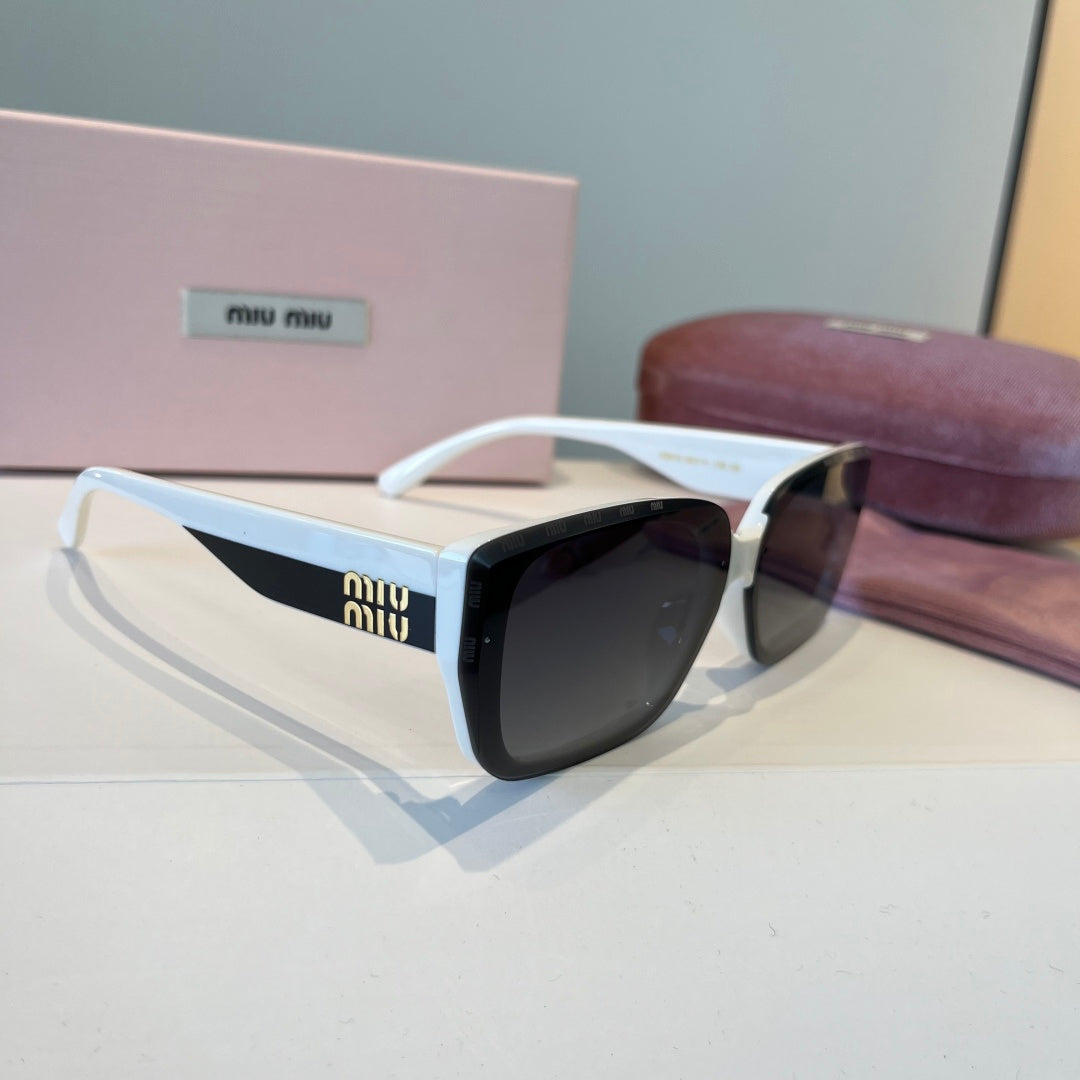 Miu Miu Fashion Black Lens Sunglasses for Men & Women - 416197