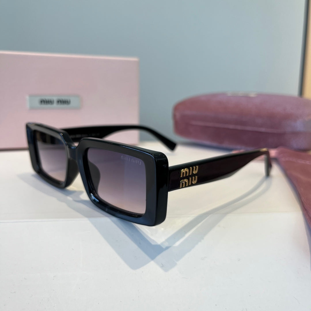 Miu Miu Square Black Lens Sunglasses for Men & Women - 383024 - detail image 3