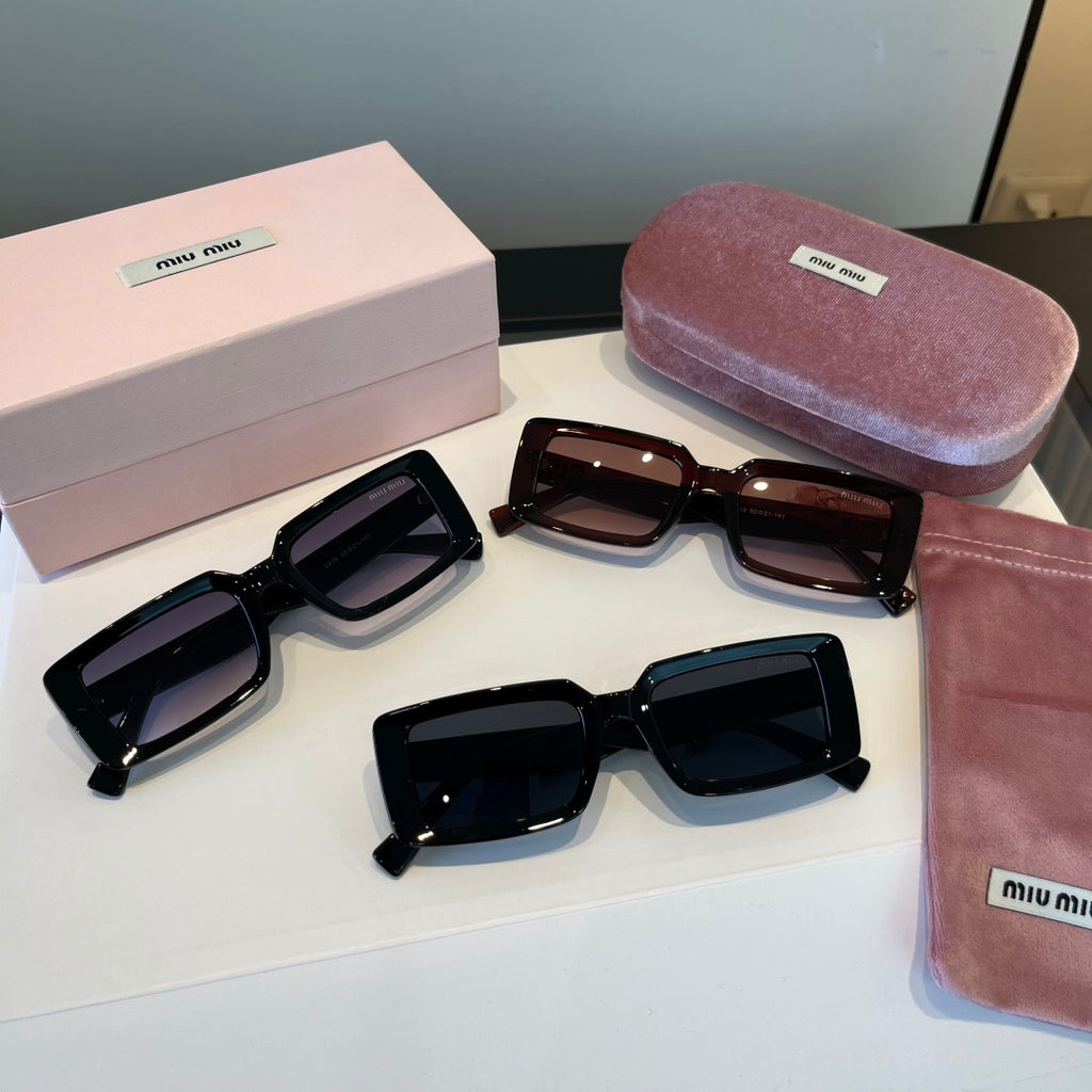 Miu Miu Square Black Lens Sunglasses for Men & Women - 383024 - detail image 11