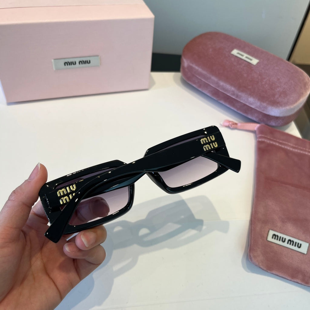 Miu Miu Square Black Lens Sunglasses for Men & Women - 383024 - detail image 6