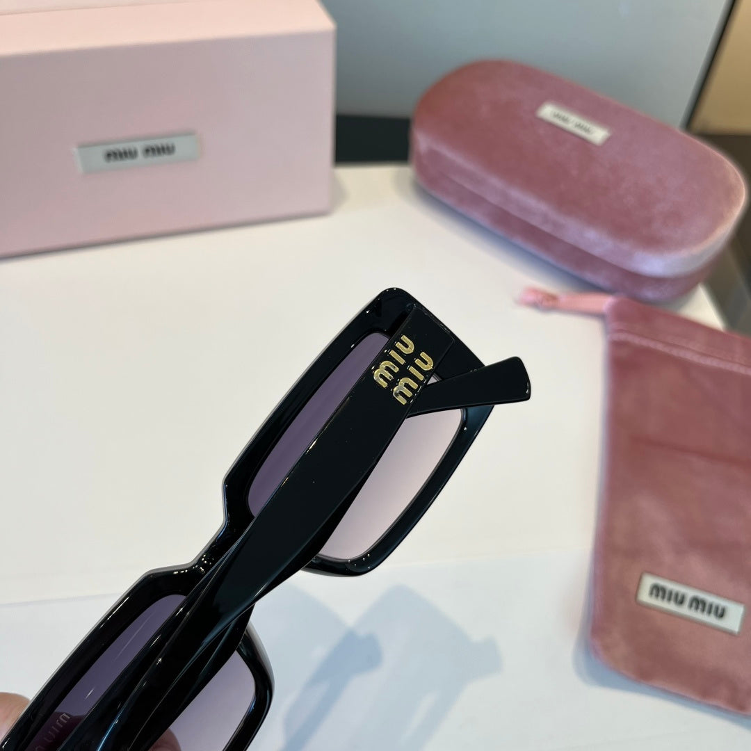 Miu Miu Square Black Lens Sunglasses for Men & Women - 383024 - detail image 7