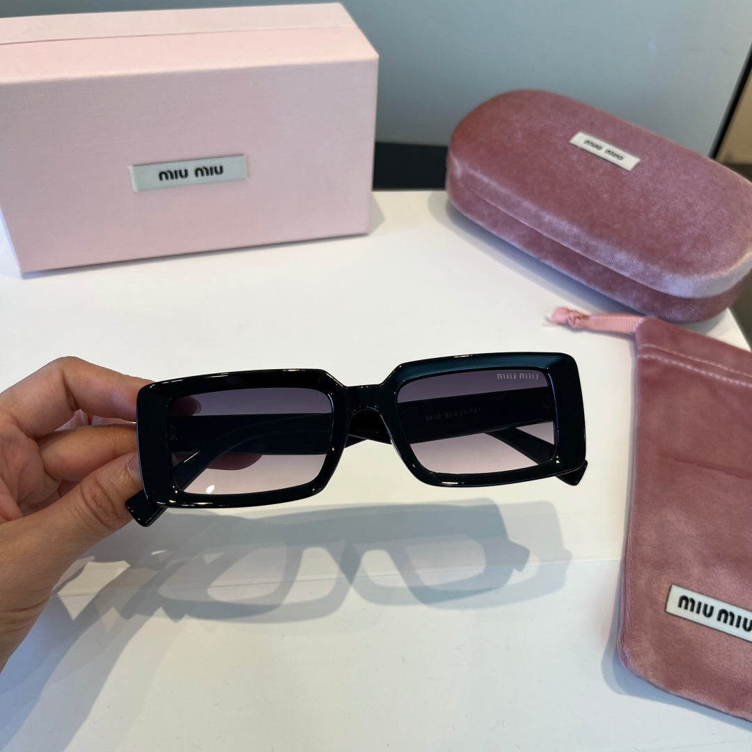 Miu Miu Square Black Lens Sunglasses for Men & Women - 383024 - detail image 8