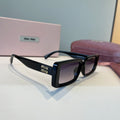 Miu Miu Square Black Lens Sunglasses for Men & Women - 383024