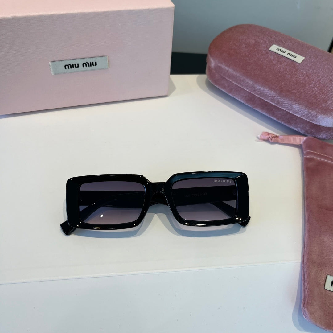 Miu Miu Square Black Lens Sunglasses for Men & Women - 383024 - detail image 9