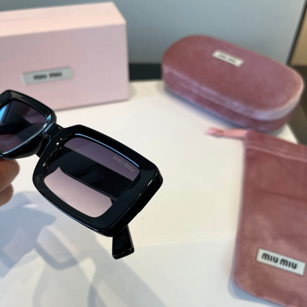 Miu Miu Square Black Lens Sunglasses for Men & Women - 383024 - detail image 10