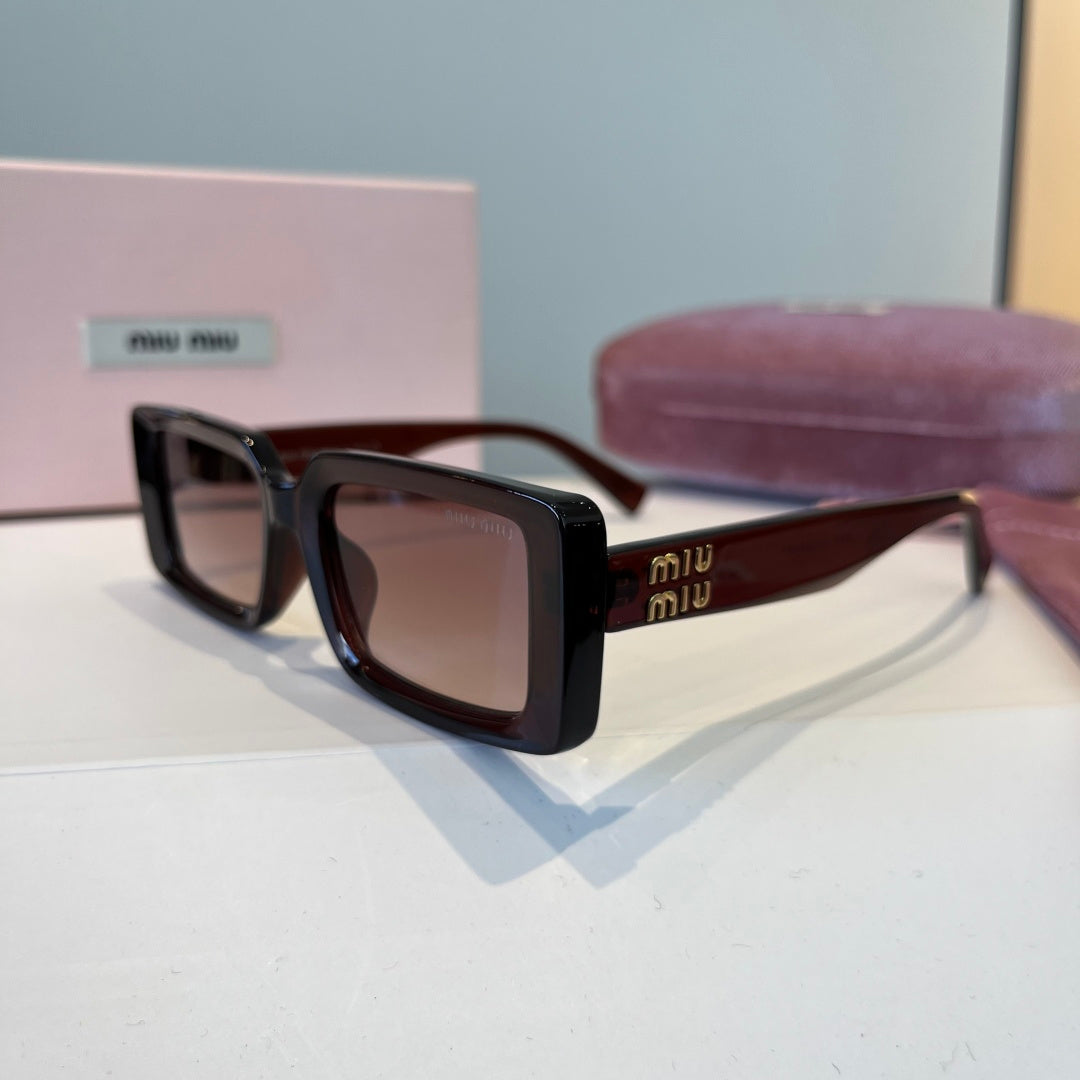 Miu Miu Square Black Lens Sunglasses for Men & Women - 383025 - detail image 3