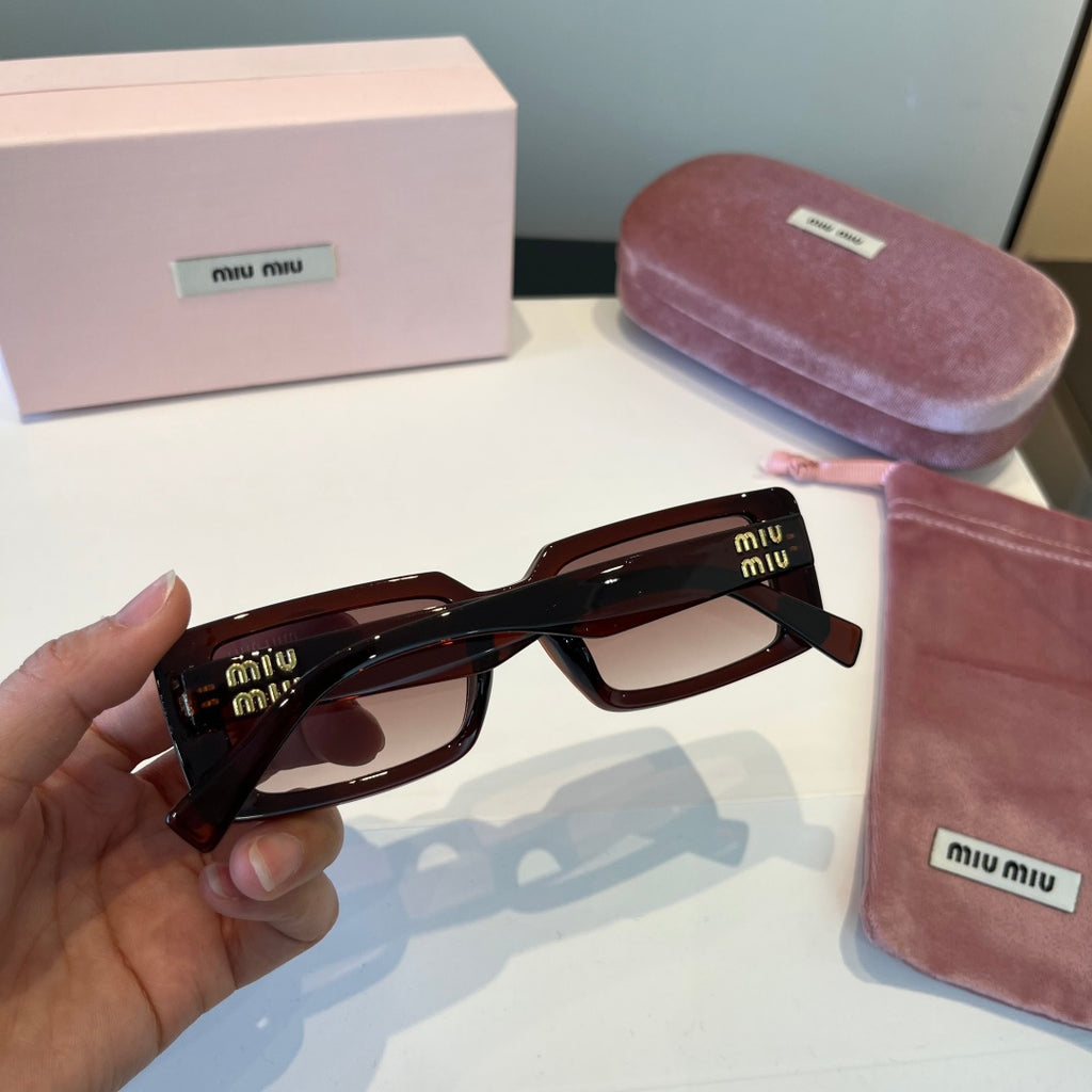 Miu Miu Square Black Lens Sunglasses for Men & Women - 383025 - detail image 8