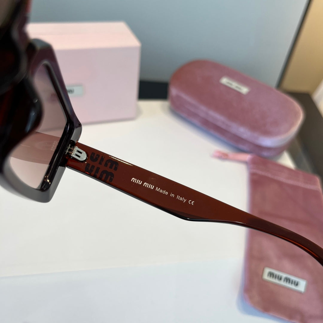 Miu Miu Square Black Lens Sunglasses for Men & Women - 383025 - detail image 5