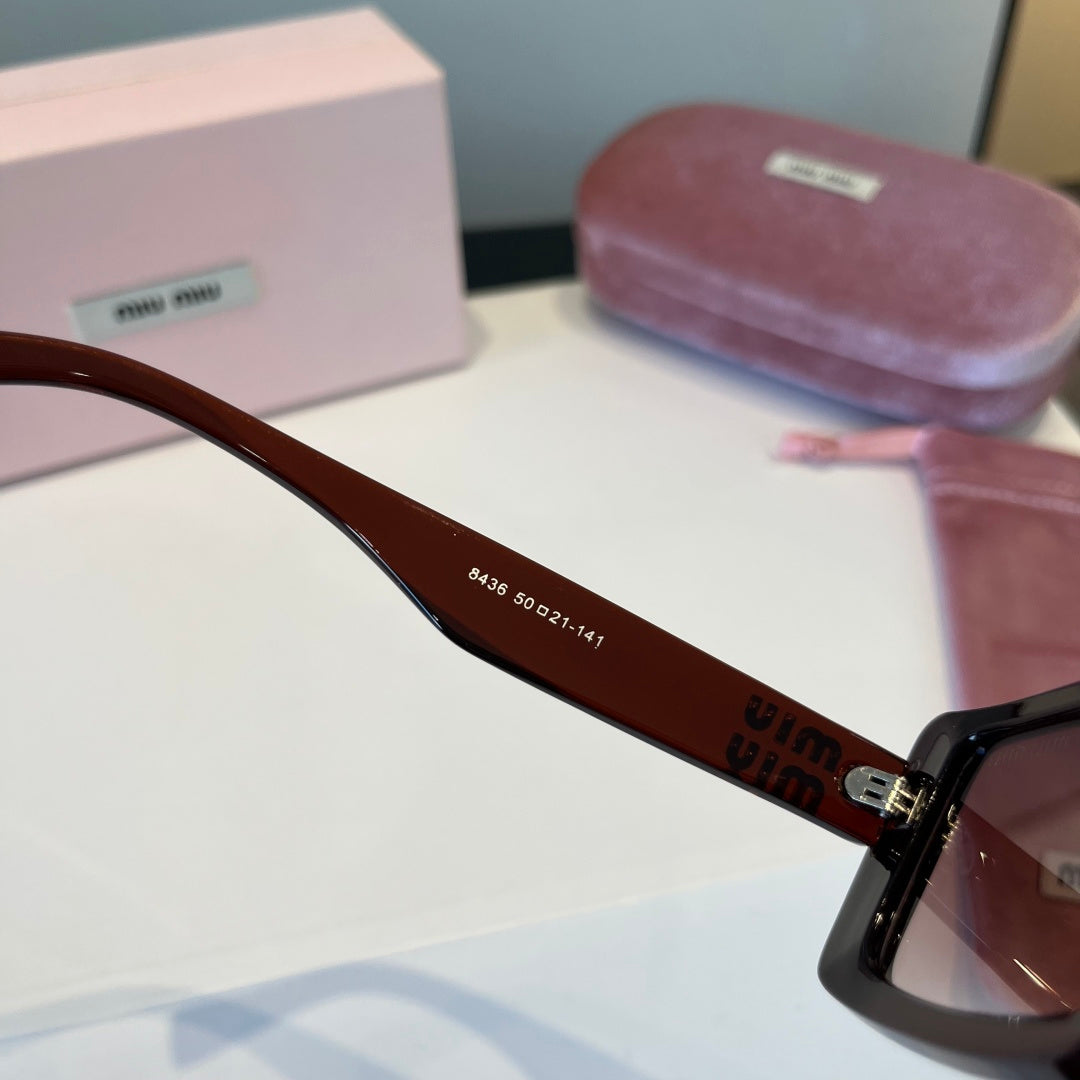 Miu Miu Square Black Lens Sunglasses for Men & Women - 383025 - detail image 6
