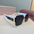 Miu Miu Lightweight Rimless Black Lens Sunglasses for Women - 466066