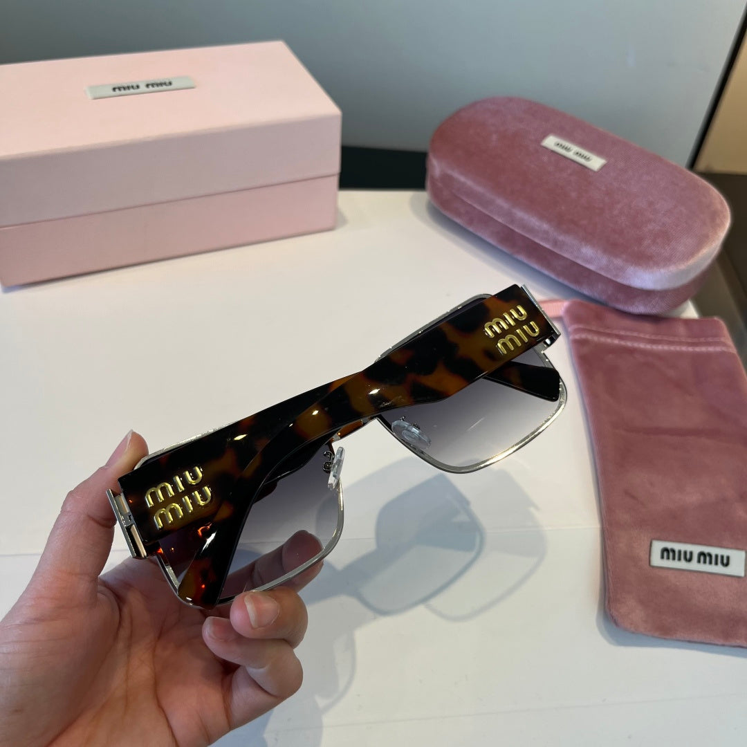 Miu Miu Lightweight Rimless Black Lens Sunglasses for Women - detail image 7
