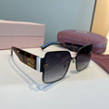 Miu Miu Lightweight Rimless Black Lens Sunglasses for Women