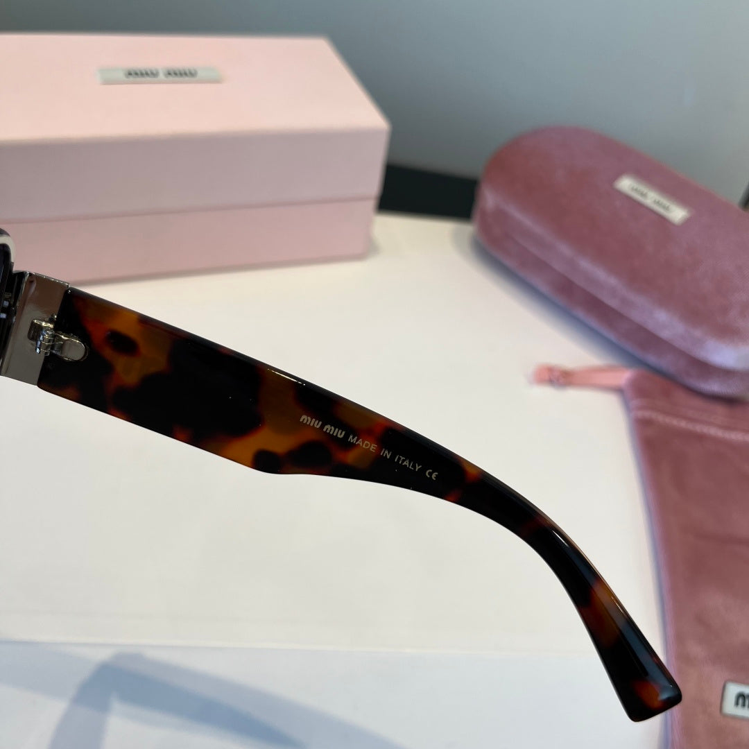 Miu Miu Lightweight Rimless Black Lens Sunglasses for Women - detail image 5