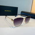 Balenciaga Rectangular Purple Lens Sunglasses for Men & Women