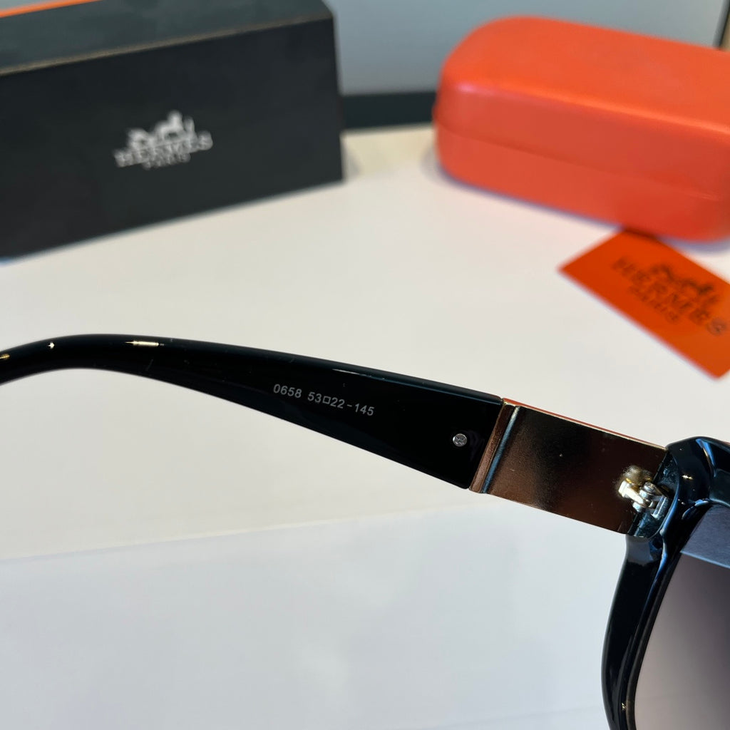 Hermès Oversized Black Lens Sunglasses for Women - 158681 - detail image 6