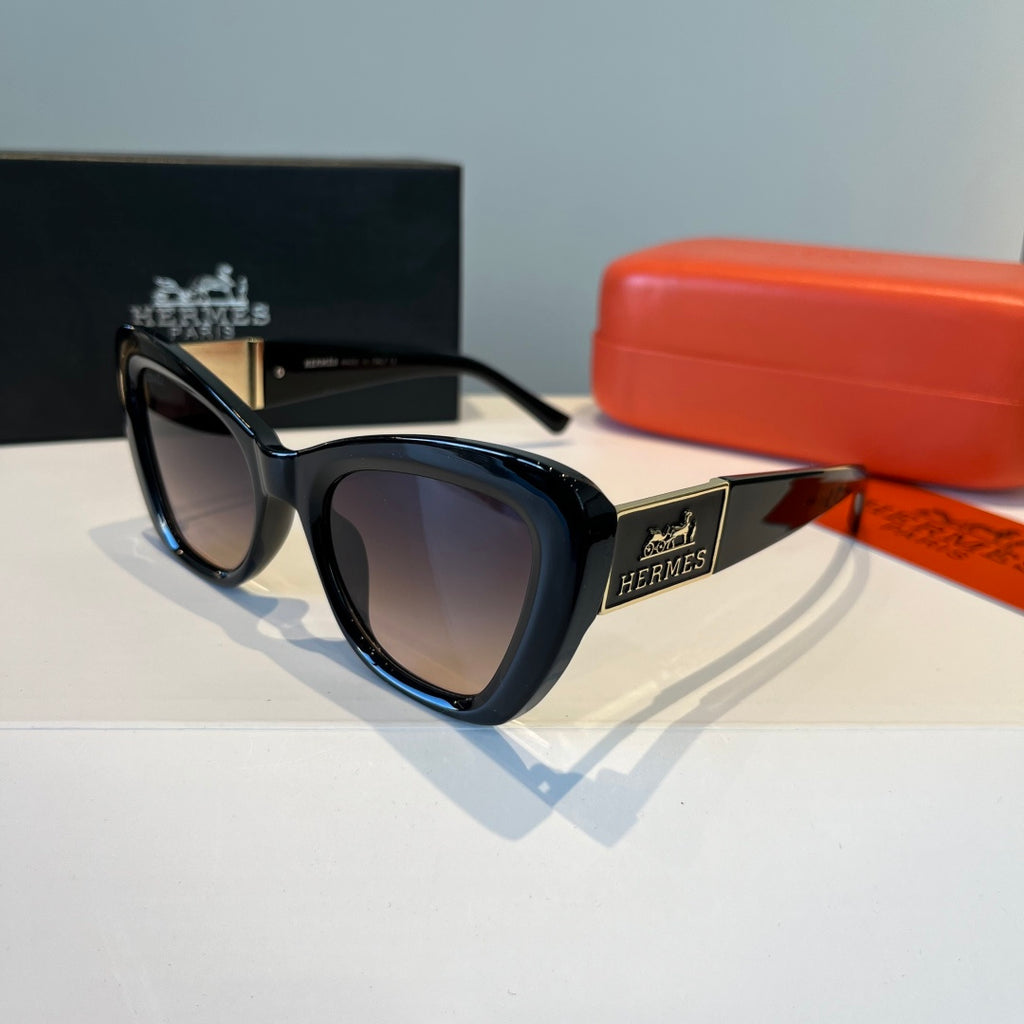 Hermès Oversized Black Lens Sunglasses for Women - 158681 - detail image 3