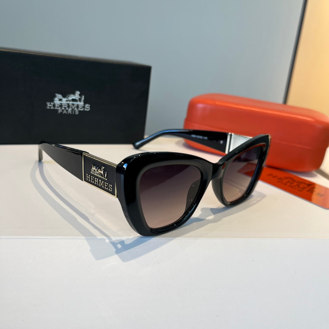 Hermès Oversized Black Lens Sunglasses for Women - 158681