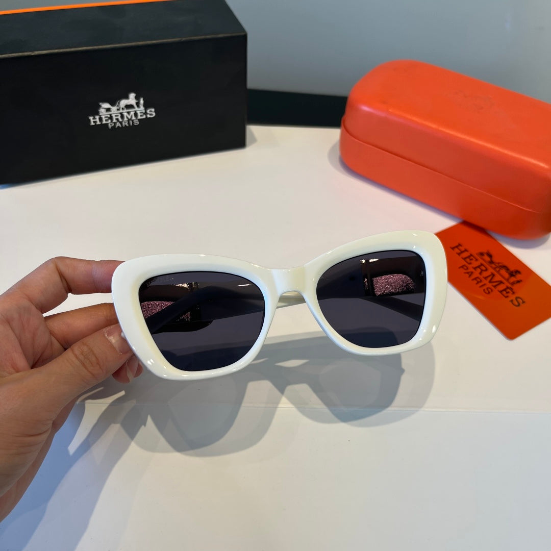 Hermès Oversized Silver Lens Sunglasses for Women - detail image 9