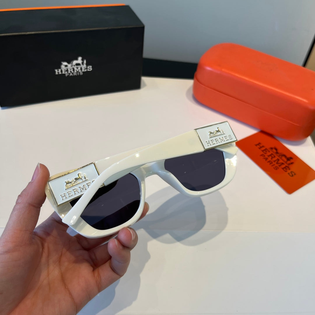 Hermès Oversized Silver Lens Sunglasses for Women - 158682 - detail image 7