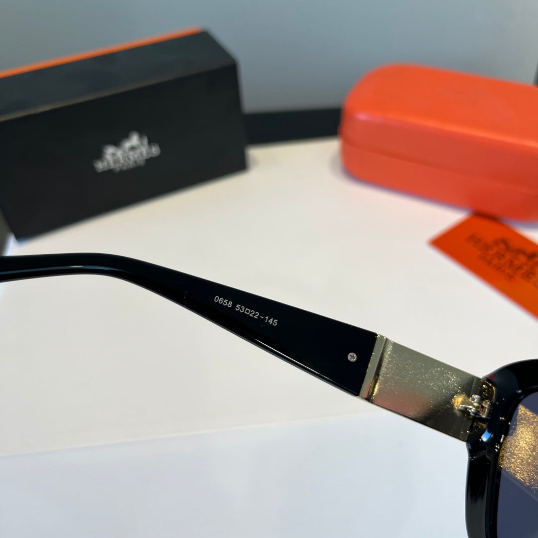 Hermès Oversized Black Lens Sunglasses for Women - detail image 6