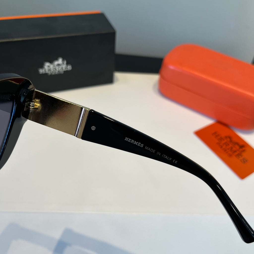 Hermès Oversized Black Lens Sunglasses for Women - detail image 5