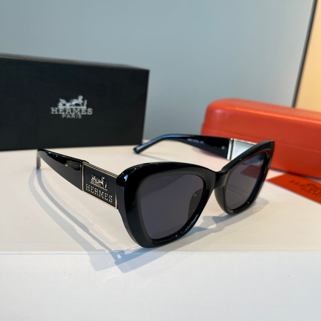 Hermès Oversized Black Lens Sunglasses for Women