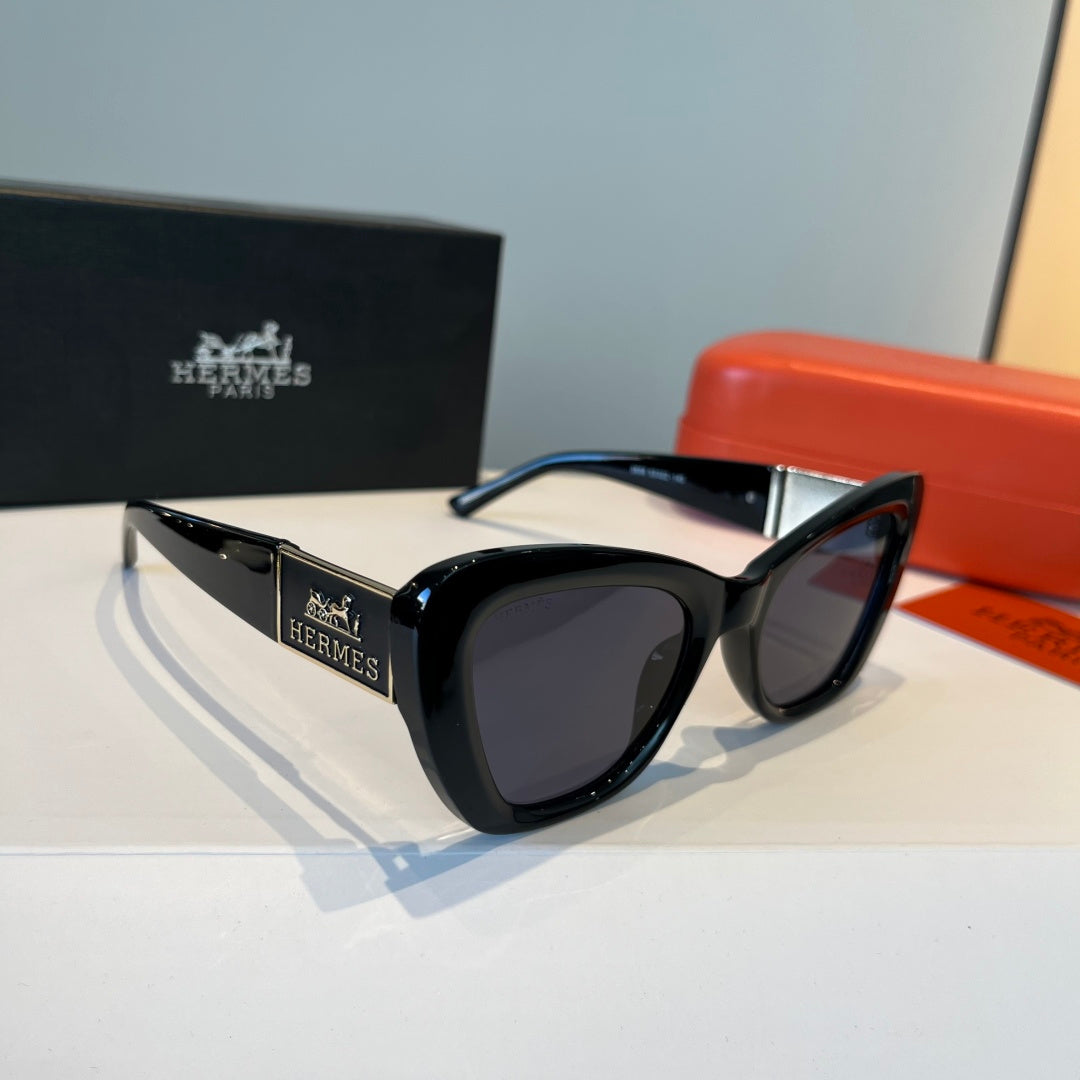 Hermès Oversized Black Lens Sunglasses for Women