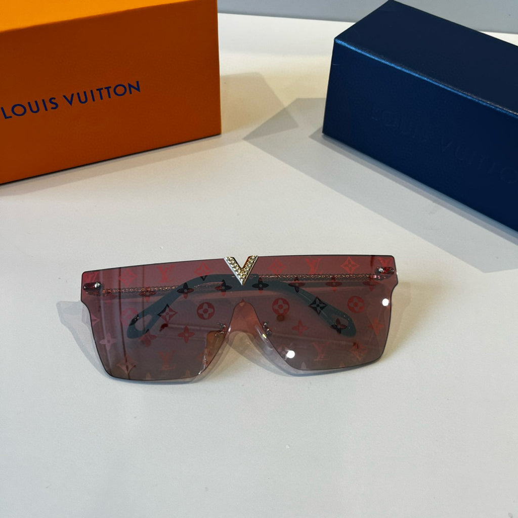 Louis Vuitton Metal Aviator Red Lens Sunglasses for Men & Women - 414810 - detail image 5