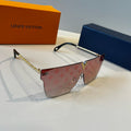 Louis Vuitton Metal Aviator Red Lens Sunglasses for Men & Women - 414810