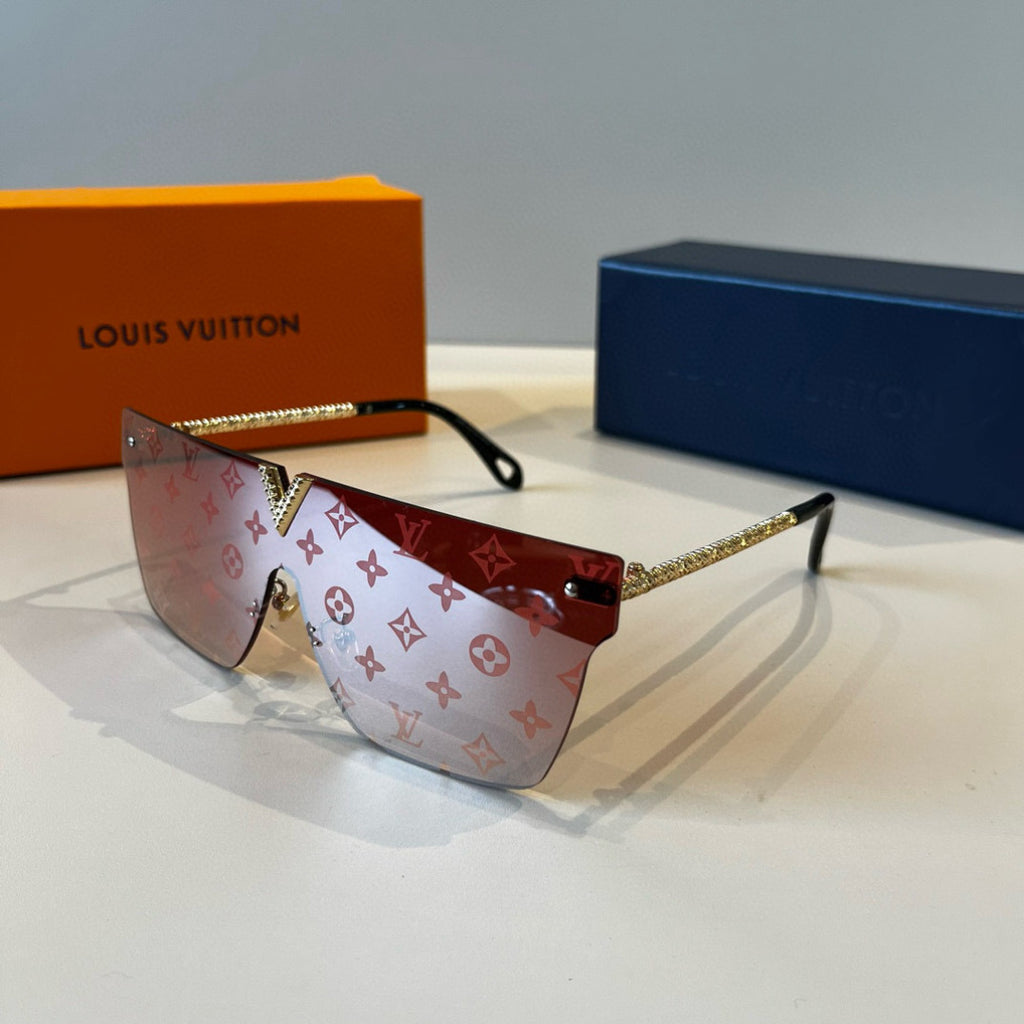Louis Vuitton Metal Aviator Red Lens Sunglasses for Men & Women - 414810 - detail image 3