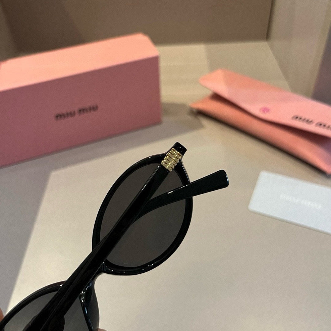 Miu Miu Round Silver Lens Sunglasses for Men & Women - 466146 - detail image 8