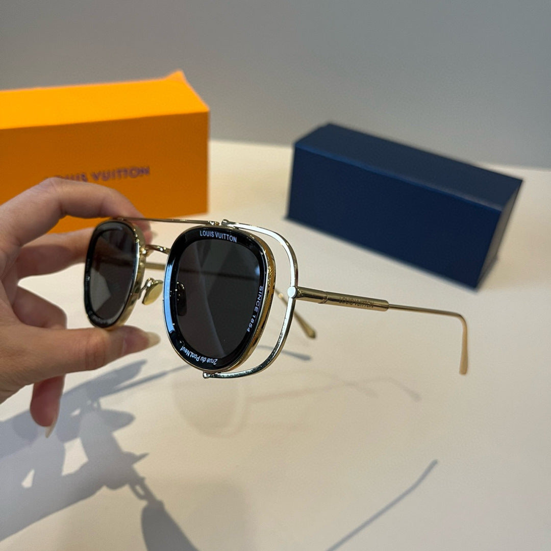 Louis Vuitton Fashion Silver Lens Sunglasses for Men & Women - 371283 - detail image 4