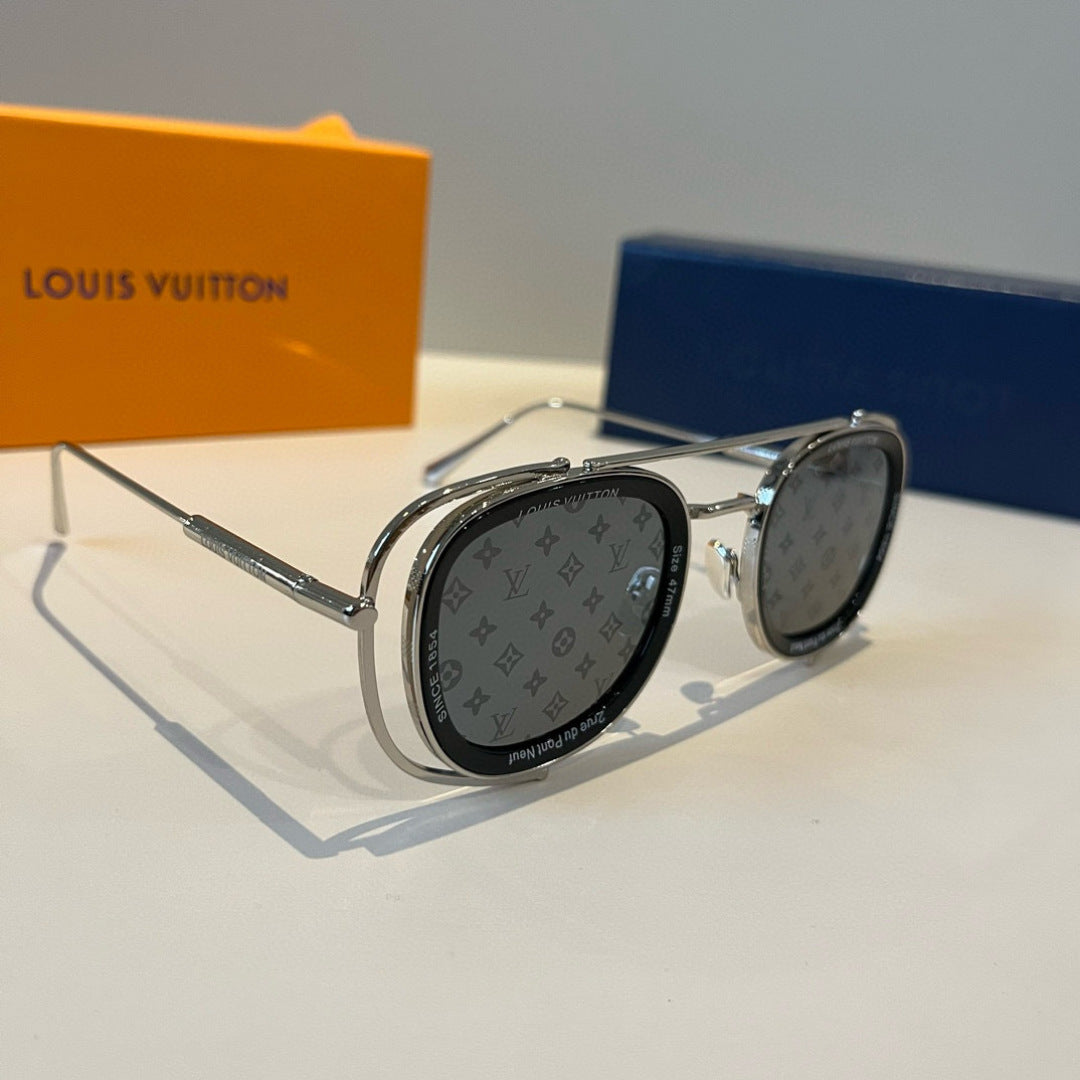 Louis Vuitton Fashion Gray Lens Sunglasses for Men & Women - 371284