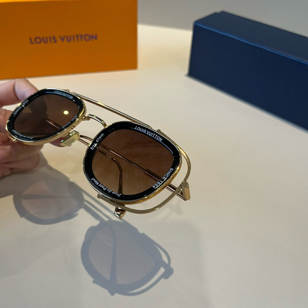 Louis Vuitton Fashion Brown Lens Sunglasses for Men & Women - 371285 - detail image 5