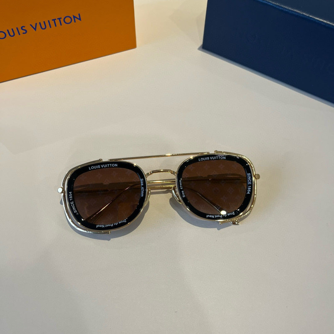 Louis Vuitton Fashion Brown Lens Sunglasses for Men & Women - 371285 - detail image 6