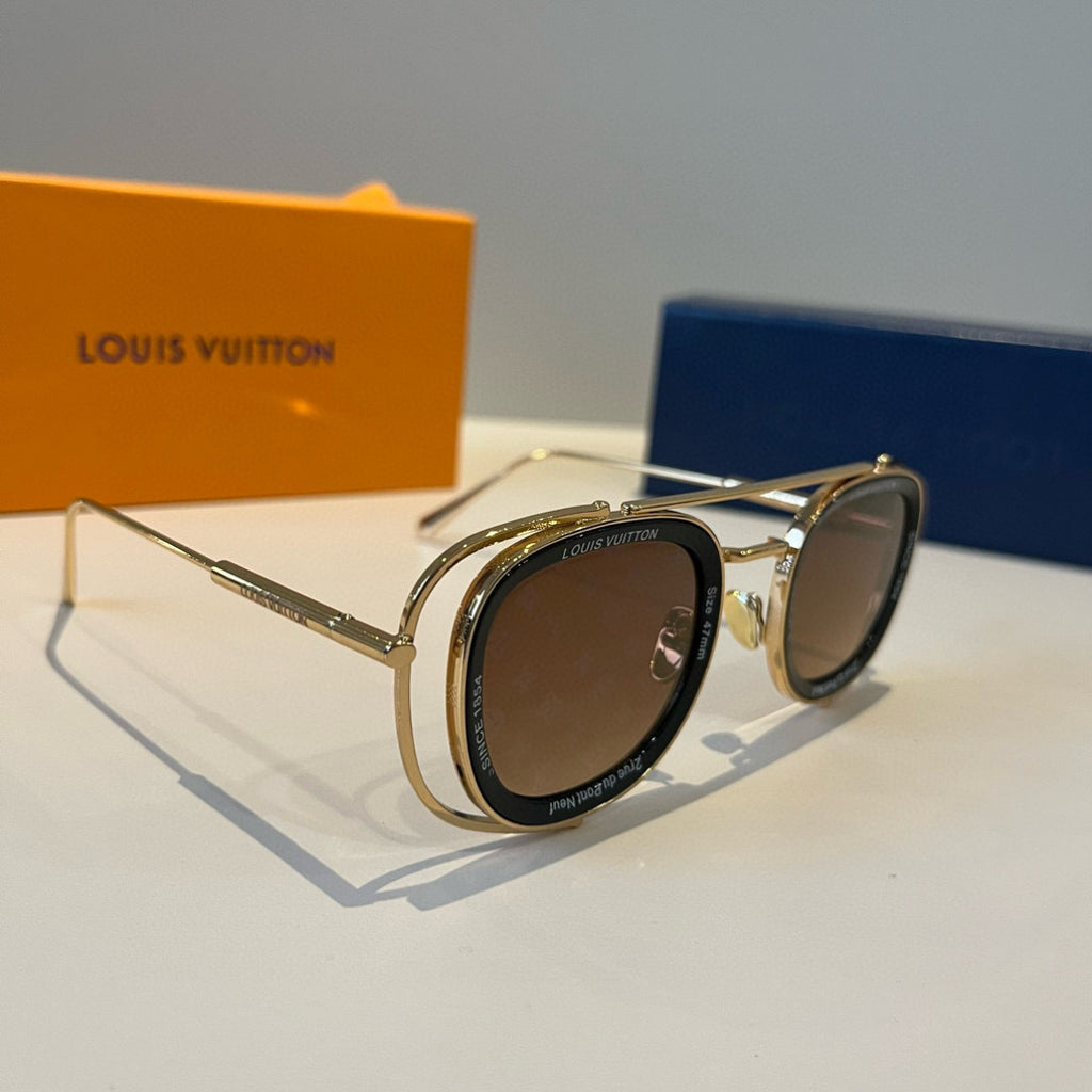 Louis Vuitton Fashion Brown Lens Sunglasses for Men & Women - 371285