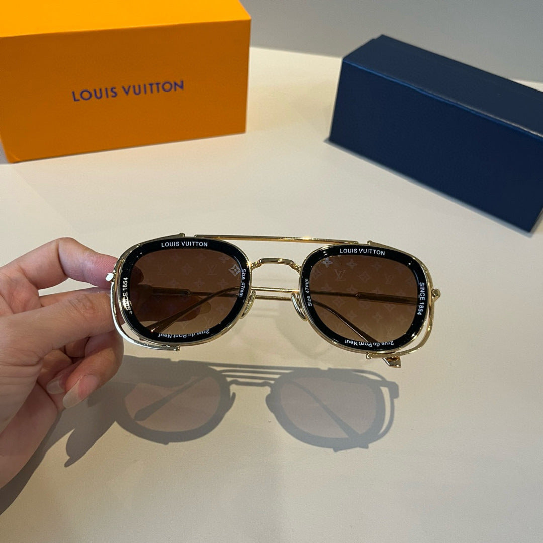 Louis Vuitton Fashion Brown Lens Sunglasses for Men & Women - 371285 - detail image 4