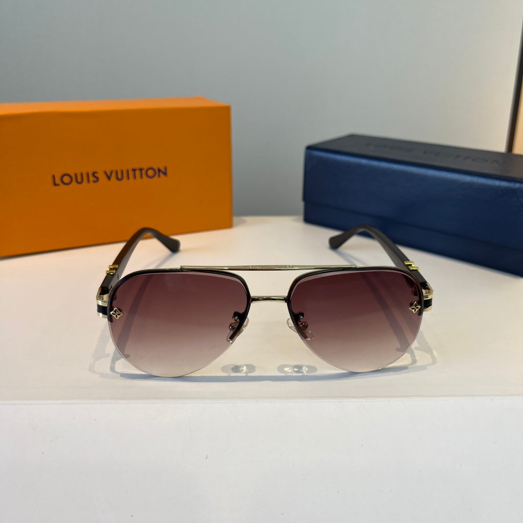 Louis Vuitton Metal Fashion Red Lens Sunglasses for Men & Women - detail image 2