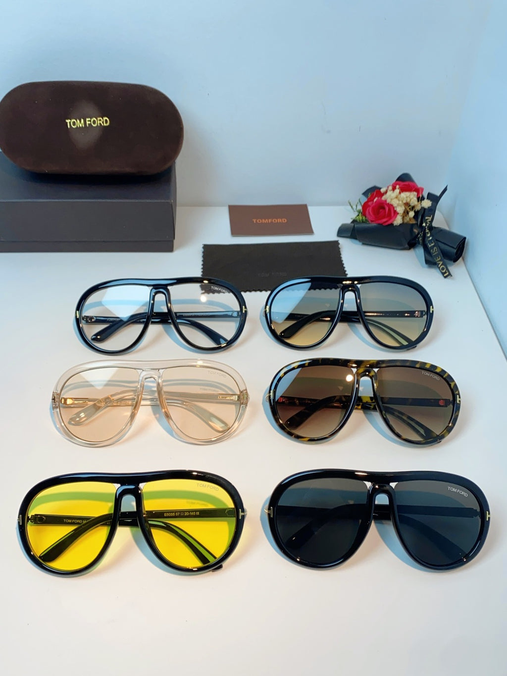 Tom Ford Aviator Brown Lens Sunglasses for Men & Women - detail image 12