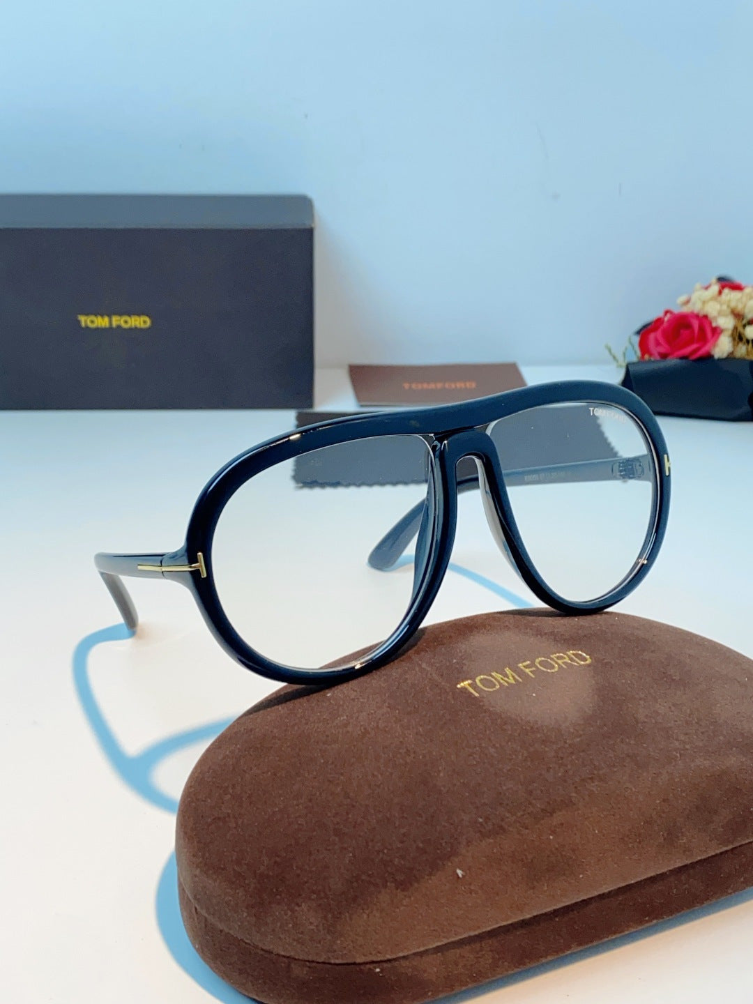 Tom Ford Aviator Black Lens Sunglasses for Men & Women - 432853 - detail image 10