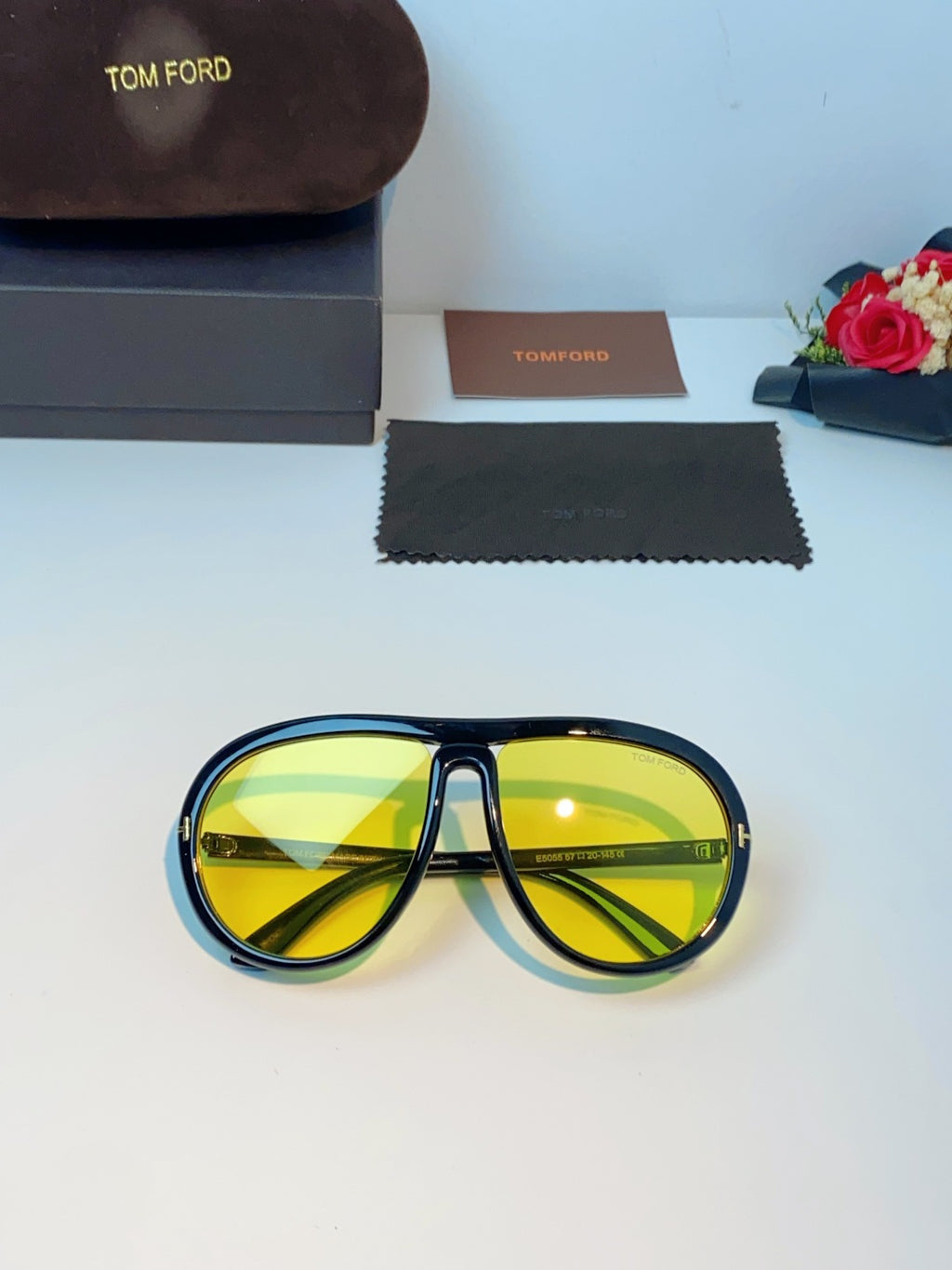 Tom Ford Aviator Black Lens Sunglasses for Men & Women - detail image 9