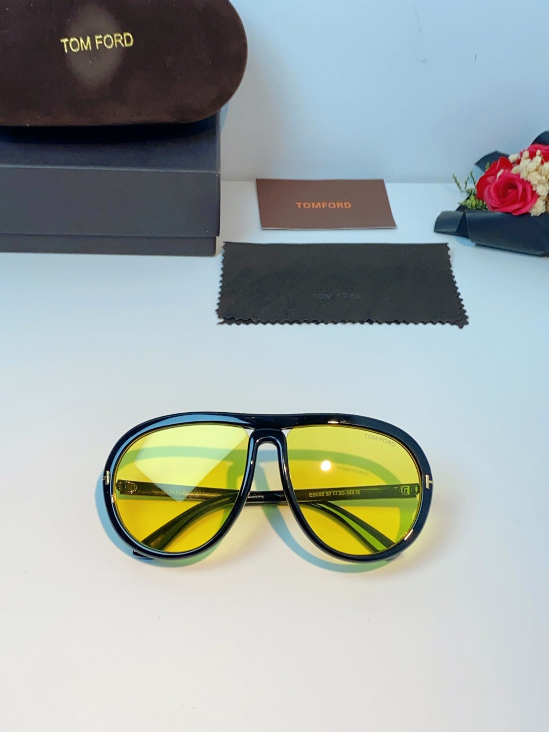 Tom Ford Aviator Black Lens Sunglasses for Men & Women - detail image 9