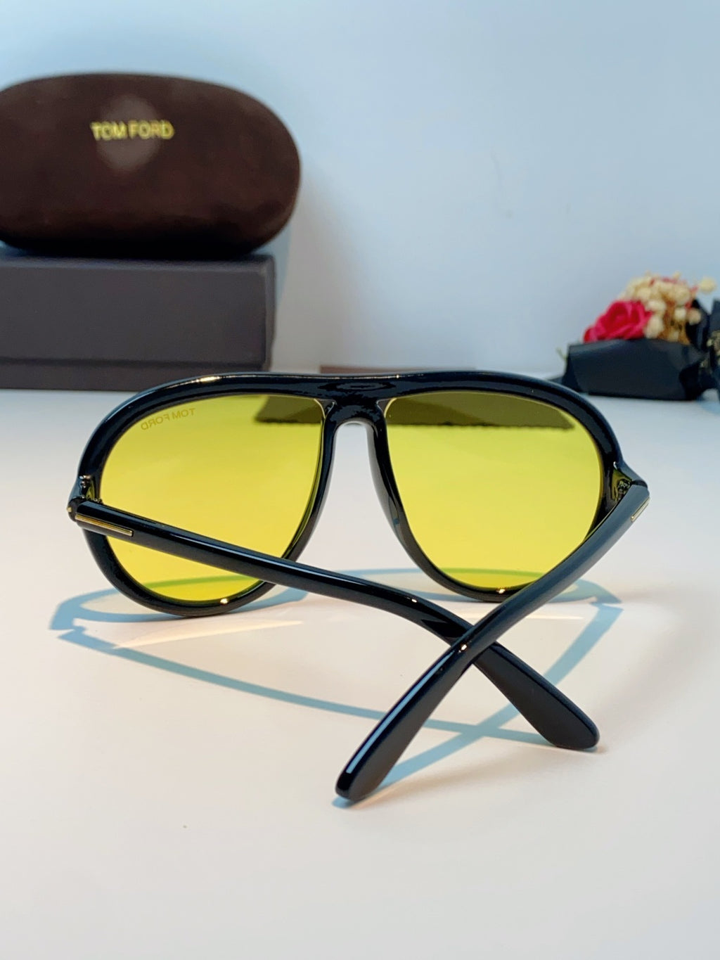Tom Ford Aviator Black Lens Sunglasses for Men & Women - detail image 3