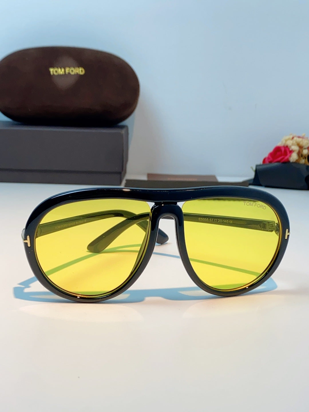 Tom Ford Aviator Black Lens Sunglasses for Men & Women - detail image 2