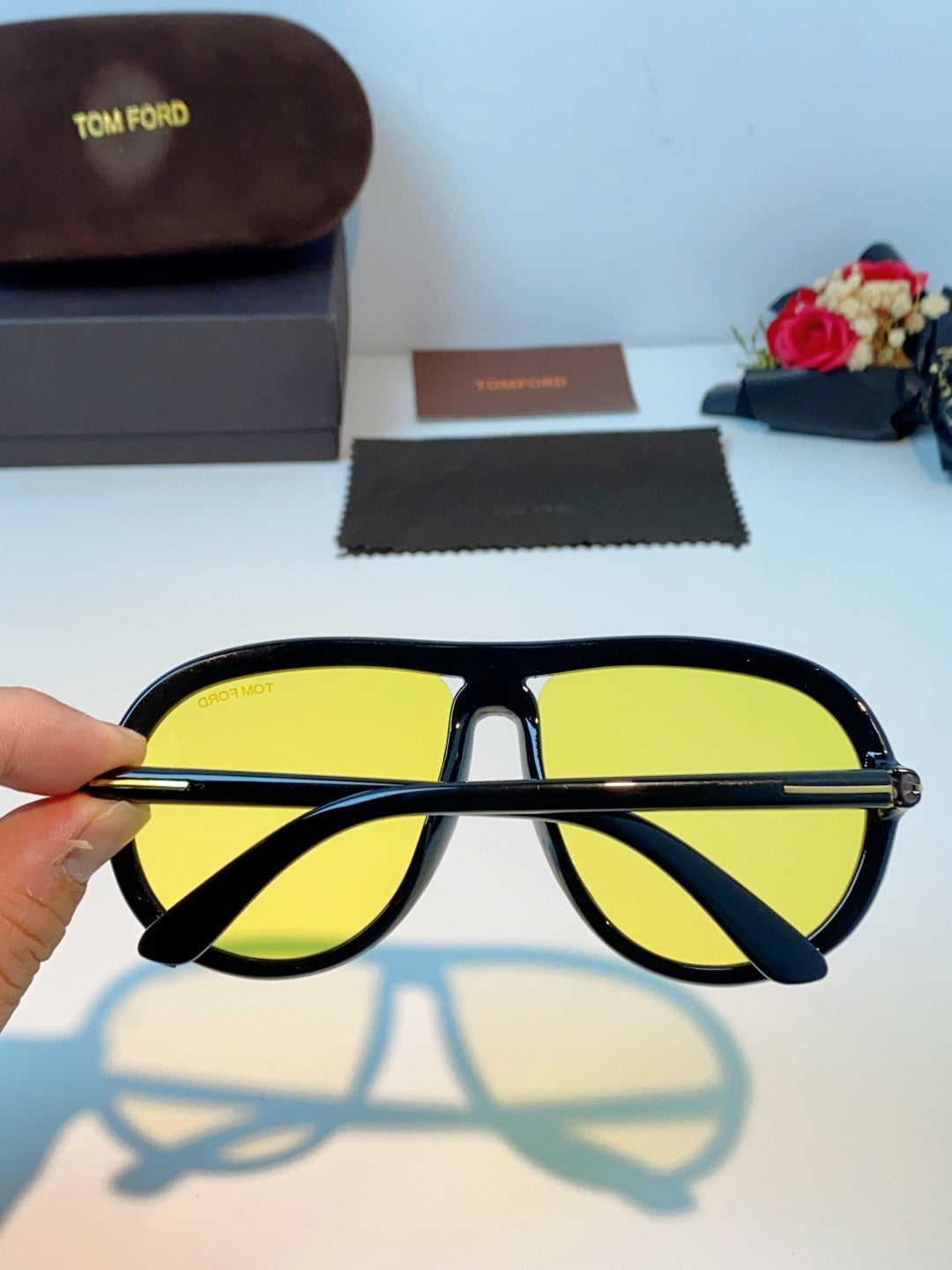 Tom Ford Aviator Black Lens Sunglasses for Men & Women - detail image 5