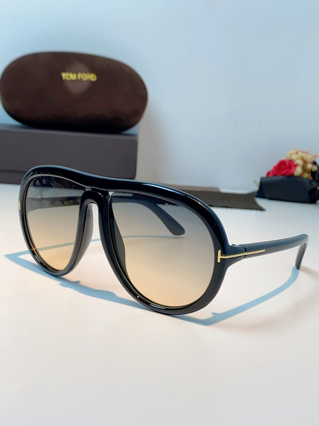 Tom Ford Aviator Blue Lens Sunglasses for Men & Women