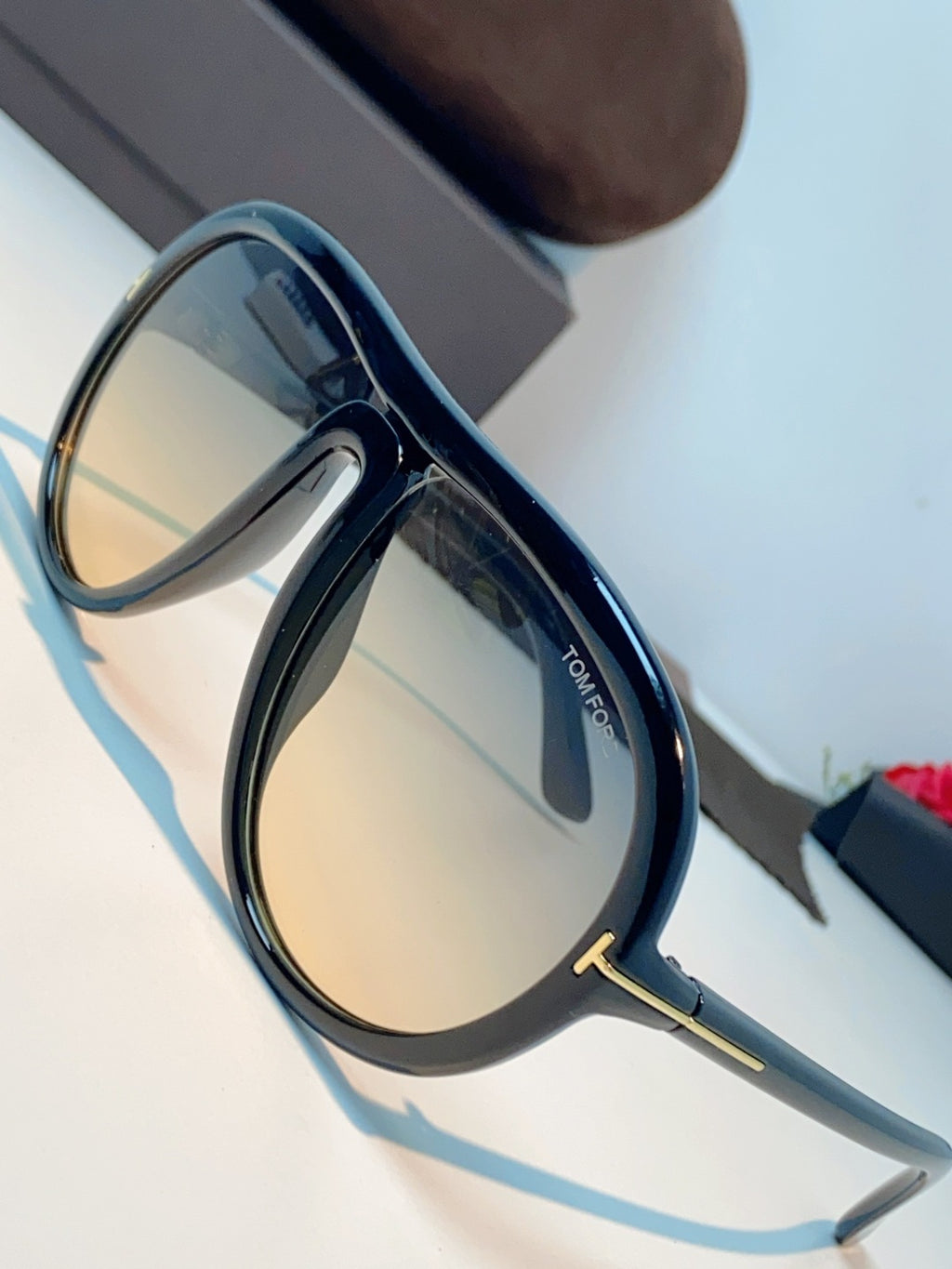 Tom Ford Aviator Blue Lens Sunglasses for Men & Women - detail image 7