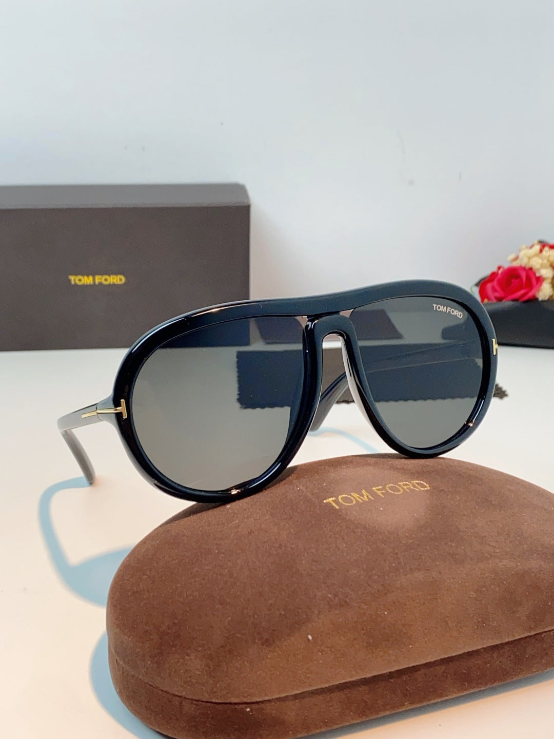 Tom Ford Aviator Brown Lens Sunglasses for Men & Women - detail image 10