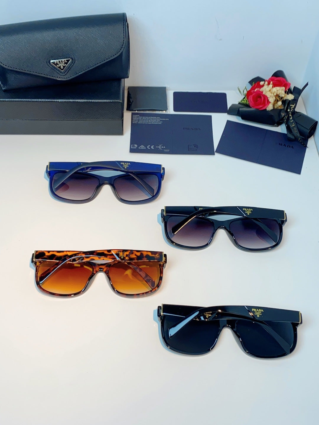 Prada Polarized Square Gray Lens Sunglasses for Men & Women - 372085 - detail image 11