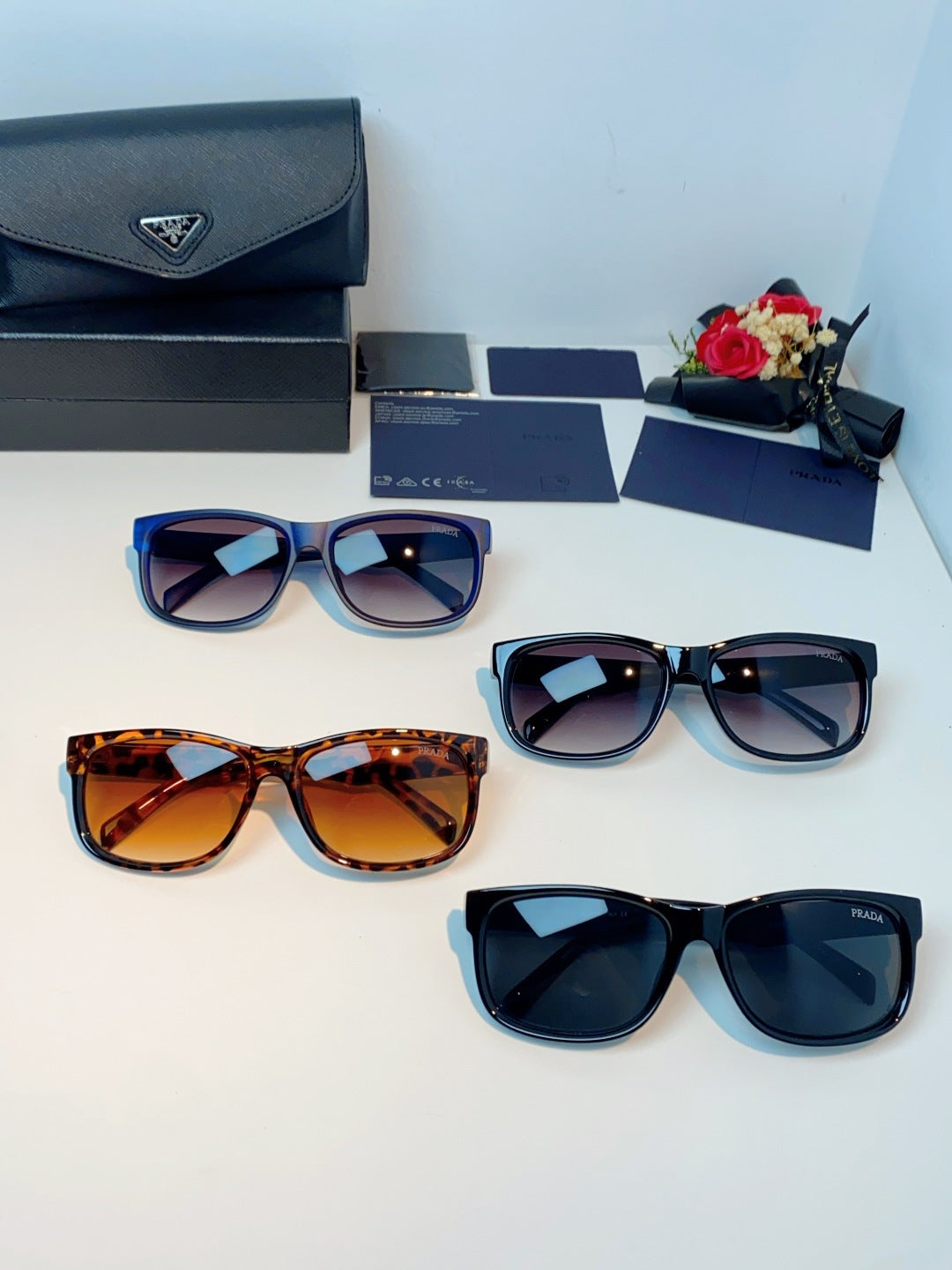 Prada Polarized Square Gray Lens Sunglasses for Men & Women - 372085 - detail image 12